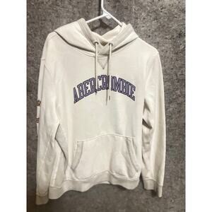 ABERCROMBIE & FITCH Men's Hoodie with Mascot and Logo Graphic